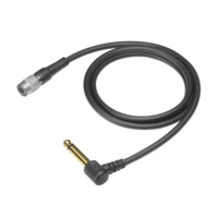 GUITAR INPUT CABLE FOR WIRELESS WITH 90-DEGREE 1/4